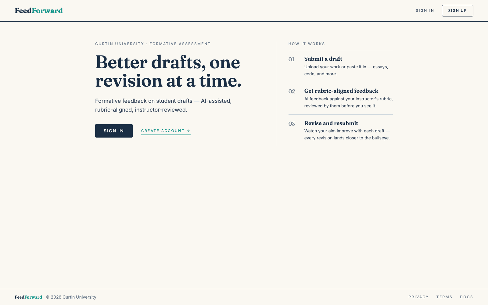 Feed Forward screenshot